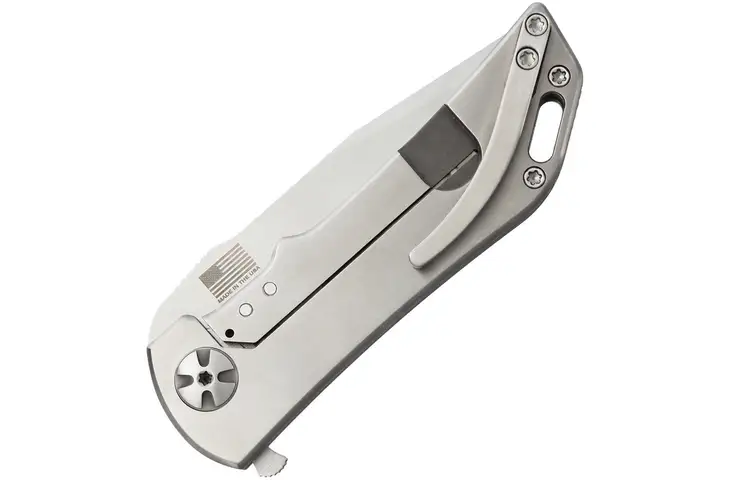 Darrel Ralph Dominator Framelock Compound Ground Blade Knife with Titanium Handle - view 2